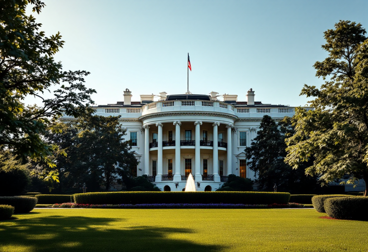 Donald Trump durante un discorso politico