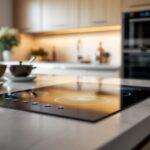 Piano cottura a induzione in cucina moderna