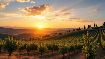 Coppia felice in un weekend romantico in Italia