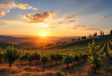 Coppia felice in un weekend romantico in Italia