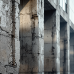 Esempio di architettura brutalista con elementi di resilienza