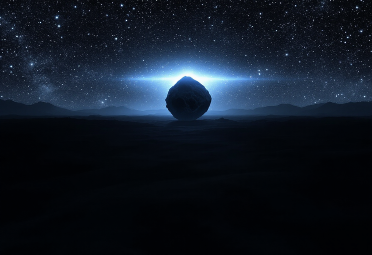 Immagine dell'asteroide 2024 YR4 in monitoraggio