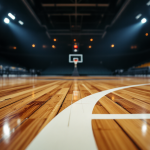 Giocatrici di basket femminile universitario in azione