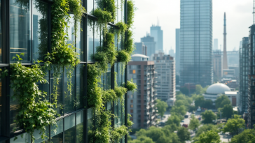 Illustrazione del Green Deal europeo con sfide e opportunità