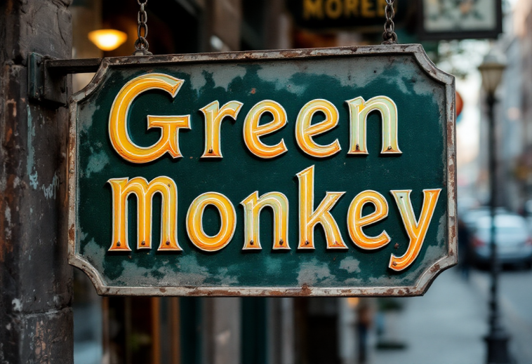 Chiusura del Green Monkey a Raleigh, simbolo commerciale