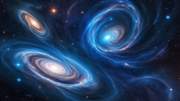 Immagine delle nuove megastrutture nell'universo