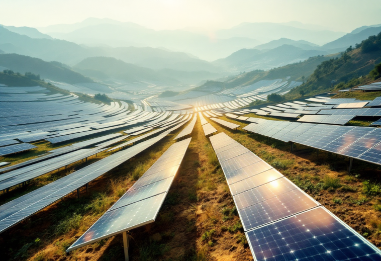 Grafico che mostra la crescita dei KPI nel settore energetico verde