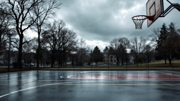 Giocatori dei Milwaukee Bucks in difficoltà sul campo