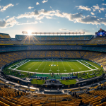 Immagine del campus del draft NFL 2025 a Lambeau Field