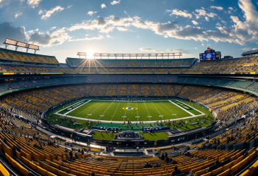 Immagine del campus del draft NFL 2025 a Lambeau Field