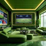 Immagine della green room nel draft NFL attraverso i decenni