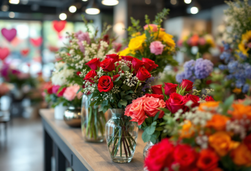 Bouquet di fiori rossi per San Valentino