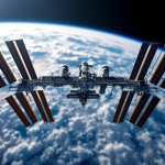 Immagine della Stazione Spaziale Internazionale in orbita