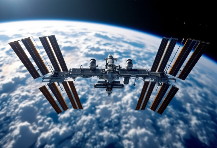 Immagine della Stazione Spaziale Internazionale in orbita