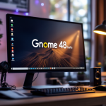 Screenshot di GNOME 48 beta con nuove funzionalità