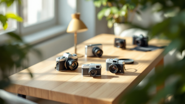 Fotocamera compatta con obiettivo zoom e design elegante