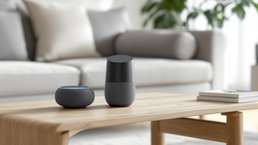 Smart speaker in un ambiente domestico moderno