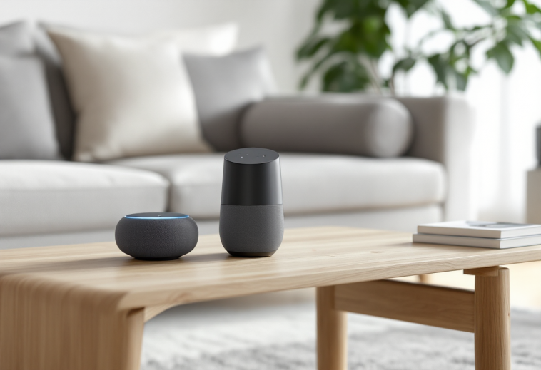 Smart speaker in un ambiente domestico moderno
