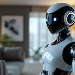 Robot umanoide Helix in un ambiente domestico moderno