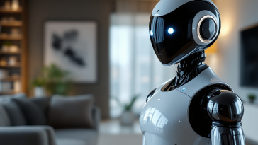 Robot umanoide Helix in un ambiente domestico moderno