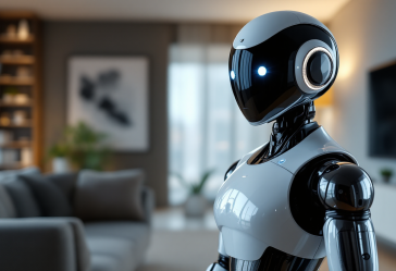 Robot umanoide Helix in un ambiente domestico moderno