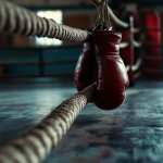 Imane Khelif durante una competizione di boxe