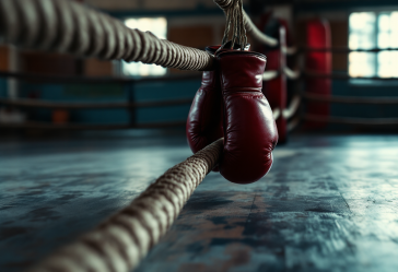 Imane Khelif durante una competizione di boxe