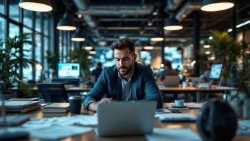 Logo Intel con grafica che rappresenta crisi tecnologica