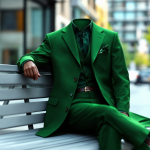 Joeboy indossa un outfit verde elegante e alla moda