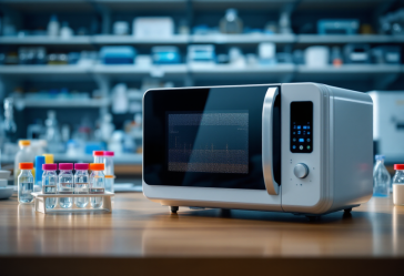 Microonde utilizzato per la sanificazione dei virus