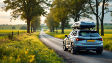 Box da tetto per auto con spazio extra per viaggi