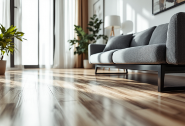 Robot aspirapolvere e lavapavimenti in azione