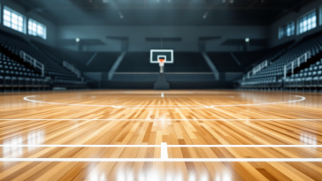 Giocatori NBA in azione durante una partita veloce