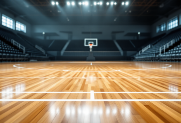 Giocatori NBA in azione durante una partita veloce