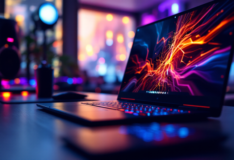 Notebook da gaming ACEMAGIC AX16 Pro su sfondo bianco