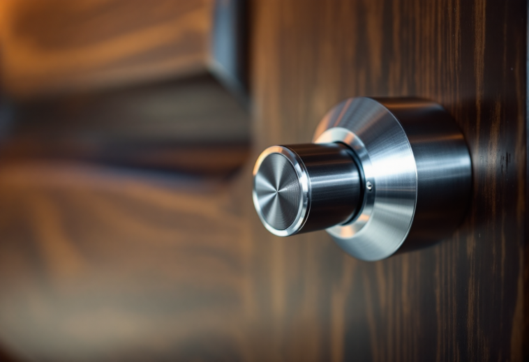 Nuki Smart Lock Ultra installata su una porta