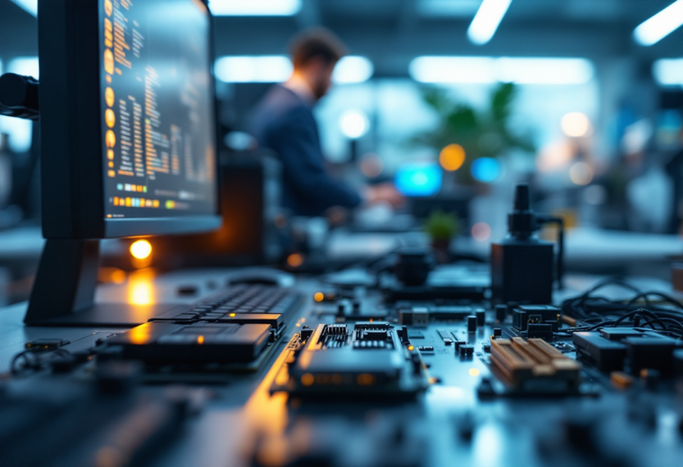 Immagine delle nuove GPU Battlemage di Intel