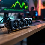 Immagine della GPU Nvidia RTX 5090 con dettagli tecnici