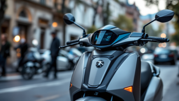 Nuovo Piaggio Liberty in un contesto urbano moderno