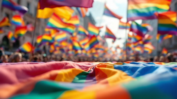 Manifestazione del Pride a Budapest nel 2025