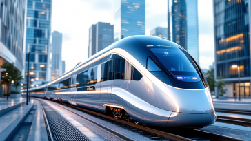 Treno a idrogeno italiano in movimento