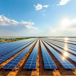 Immagine del nuovo impianto solare da 67 MW in Gujarat