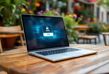 Immagine che illustra la protezione della connessione WiFi con VPN