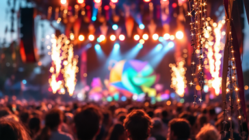 Immagine del Festival di Sanremo 2025 con artisti sul palco