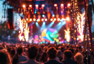 Immagine del Festival di Sanremo 2025 con artisti sul palco