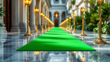 Celebrità sul Green Carpet di Sanremo 2025 in abiti eleganti