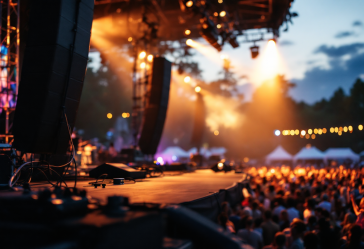 Immagine del festival di Sanremo 2025 con artisti sul palco