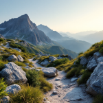 Scarpe da trekking da donna in un ambiente naturale