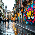 Panorama di Napoli con arte e piatti tipici