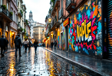 Panorama di Napoli con arte e piatti tipici